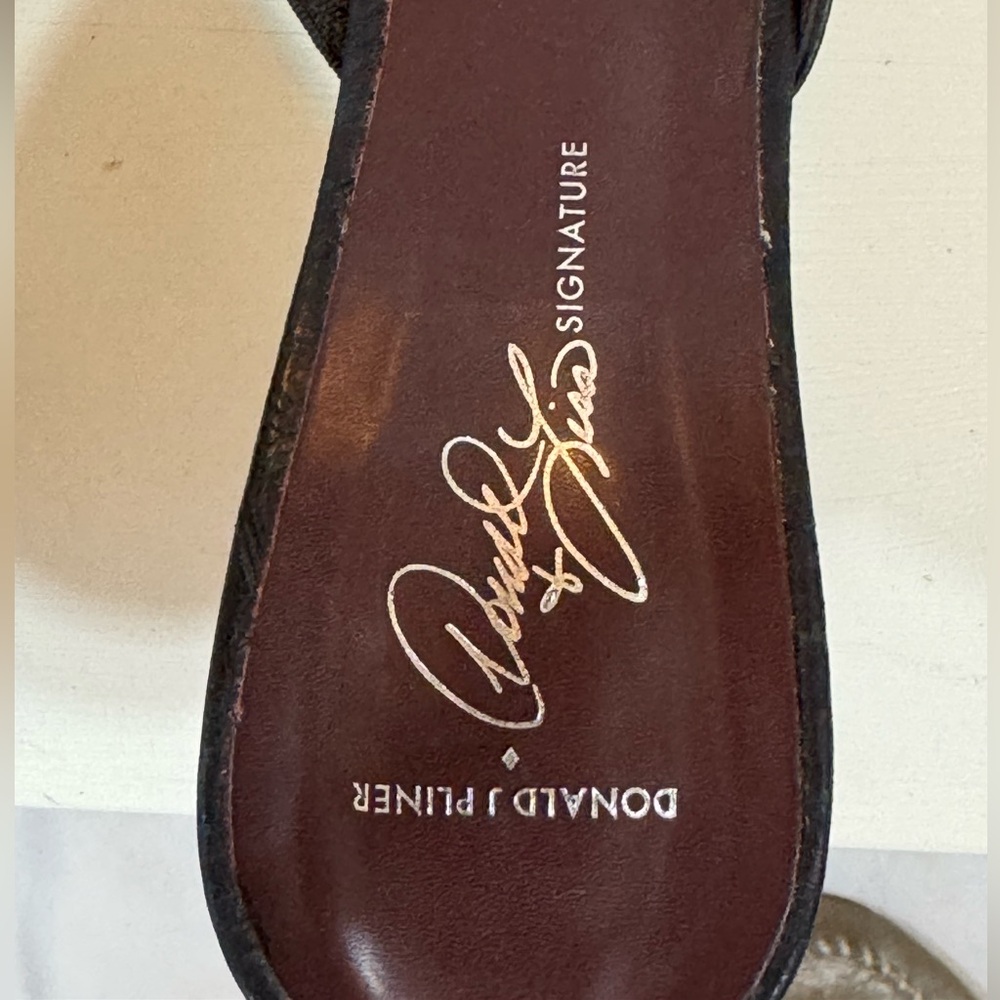 EUC: Donald J. Pliner brown western mules. - Picture 8 of 9